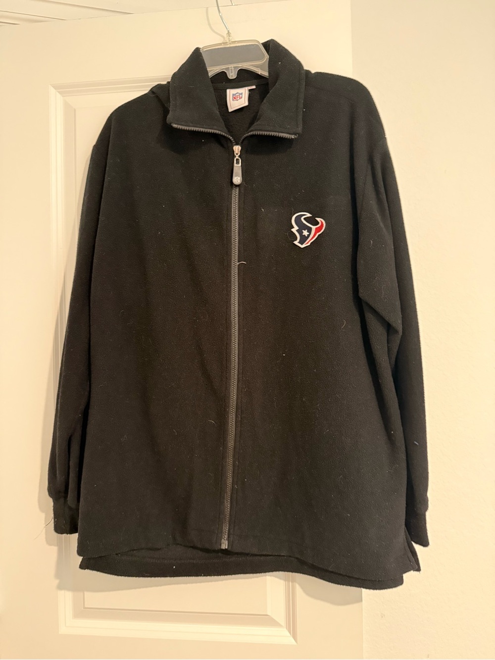 NFL Houston Texans Black Full-Zip Jacket with Logo